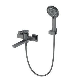 Смеситель для ванны с душем Wonzon & Woghand Frame WW-88639010-BGM тёмный графит